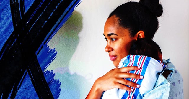 Caring For New Moms' Needs Is Just As Important As Caring For The Baby's: mother wearing a hospital ...