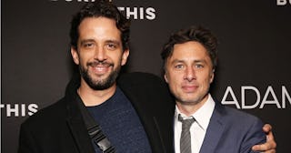 Nick Cordero and Zach Braff