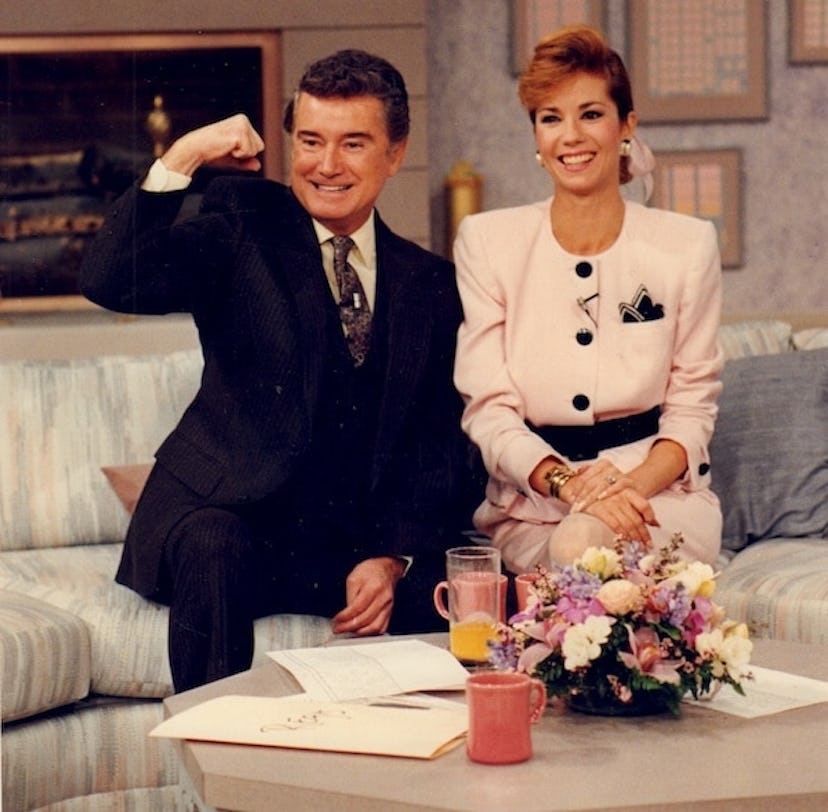 Regis Philbin and Kathie Lee Gifford on set in 1988
