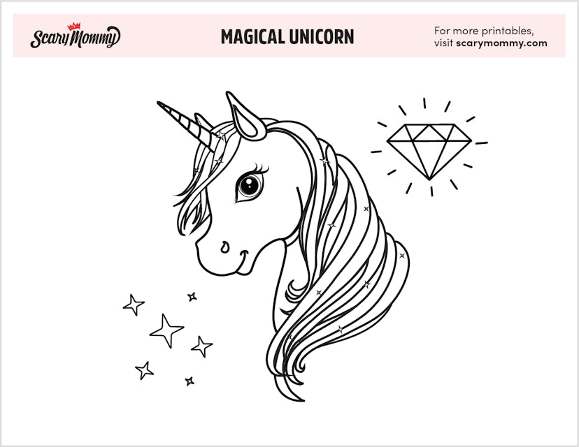 Unicorn Coloring Pages: Magical Unicorn