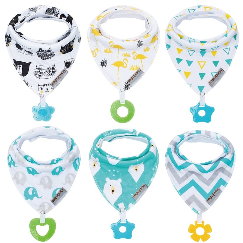 Vuminbox Bandana Bib Teether Toy (6-Pack)