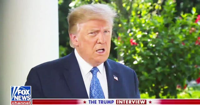 Person. Woman. Man. Camera. TV. Trump. Idiot.