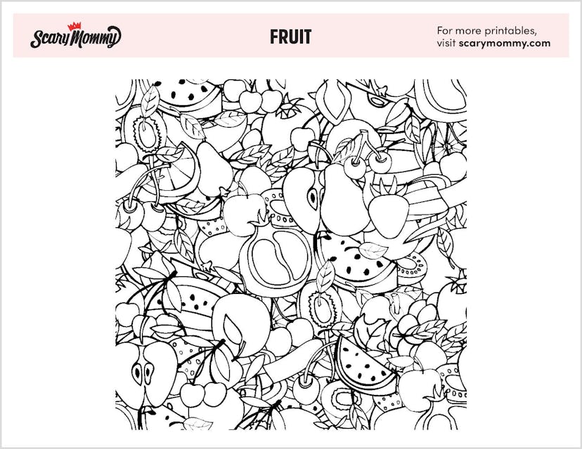 Fruit Coloring Page