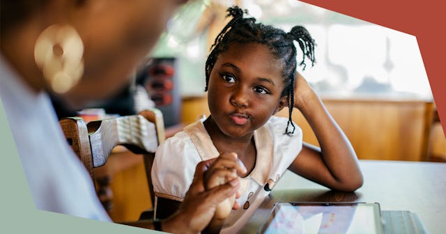 15 Honest AF Reasons At-Home Learning Next Year Is Right For My Family: child getting help with her ...