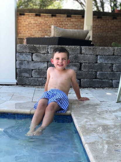 How Our Son Almost Drowned During Quarantine: boy by pool