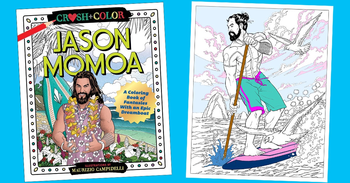 NEW lot of 5 ADULT color books / JASON MOMOA, HAPPY, EXPLICIT