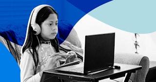 Why I'm Choosing Remote Learning For My Kids This Fall: Girl Participates in E-Learning Activity at ...