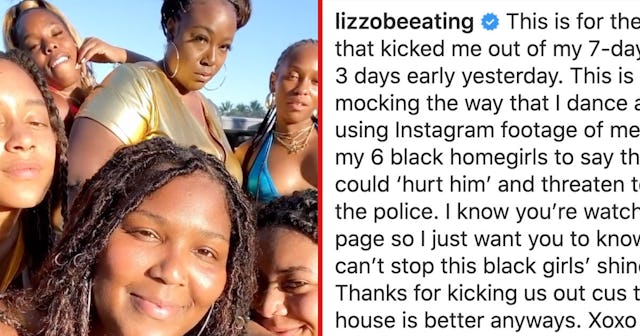 Lizzo Says Landlord Kicked Her Out Of Vacation Rental Early