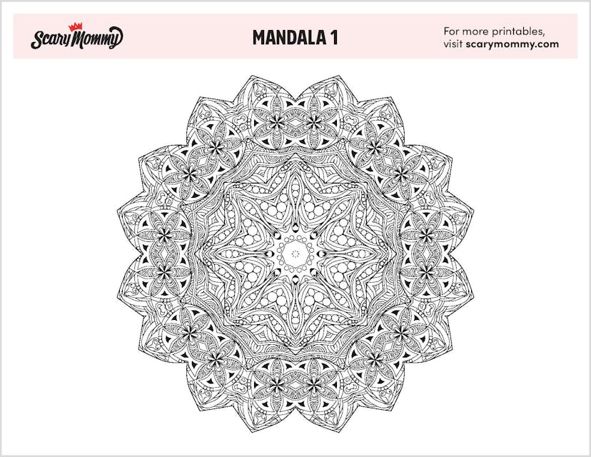 Mandala Coloring Page 1