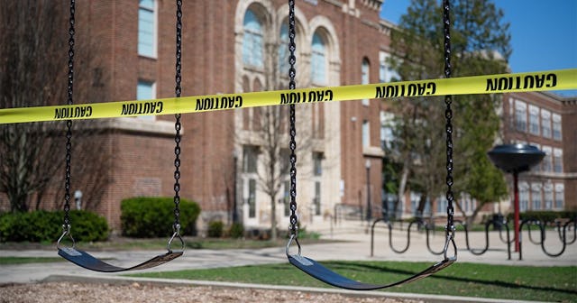 NYC Will Not Fully Reopen Schools In The Fall: Playground Closed