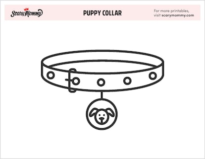 Puppy Coloring Pages: Puppy Collar