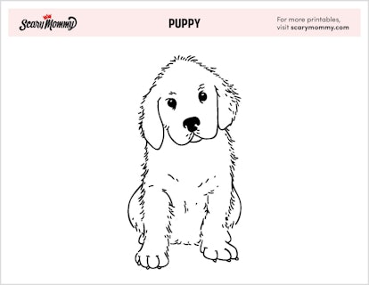 10 precious puppy coloring pages for kiddos who want a dog