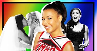 Naya Rivera as Santana Lopez in Glee