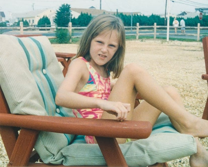 Little Girl On Family Vacation In 1992