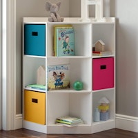 RiverRidge 6-Cubby, 3-Shelf Kids Corner Cabinet