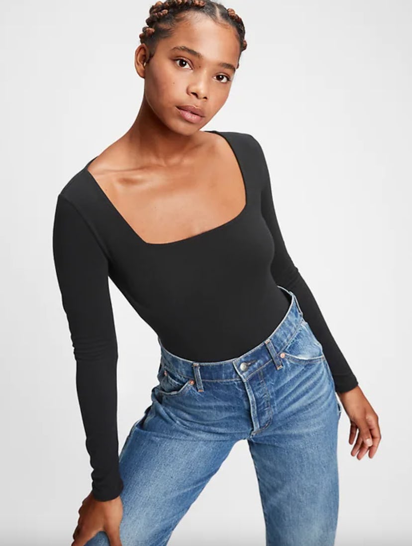 Gap Organic Cotton Squareneck Bodysuit