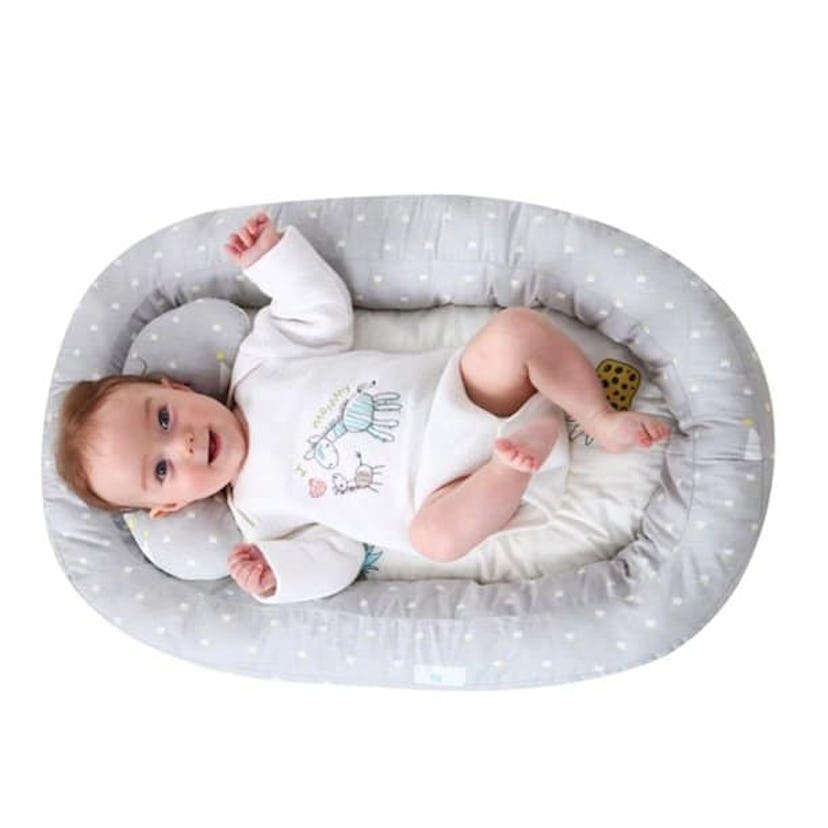 Fysho Baby Bassinet Portable Baby Lounger