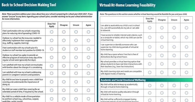 The CDC Released A Back-To-School Decision Making Tool