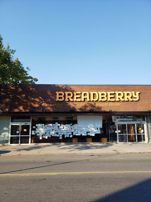 A Breadberry grocery store from the outside