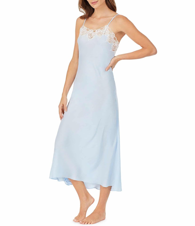 Eileen West Silky Satin Long Nightgown