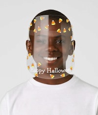 Zazzle Personalized Candy Corn Face Shie...