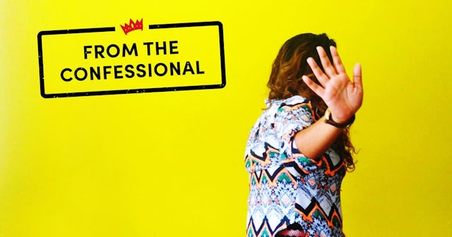 Rear View Of Young Woman Making Stop Gesture