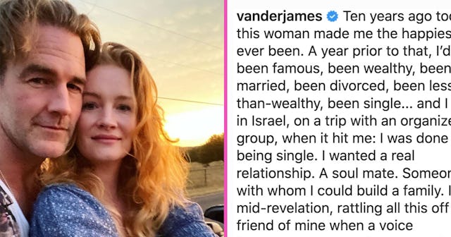 James Van Der Beek Pays Tribute To Wife Kimberly On Their 10th Anniversary