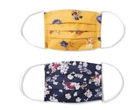 Janie and Jack Fall Floral Kids Face Mask 2-pack