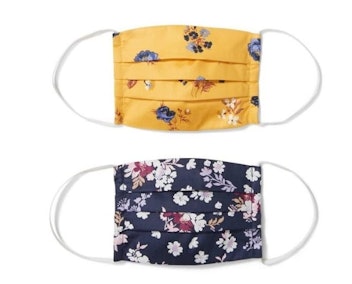 Janie and Jack Fall Floral Kids Face Mask 2-pack