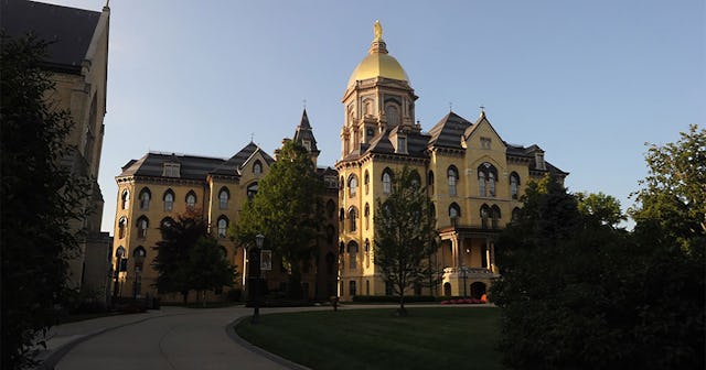 The Main Building on the campus of Notre Dame University