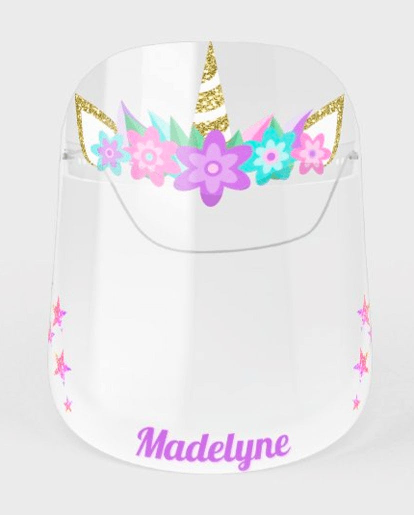 Zazzle Unicorn Personalized Face Shield