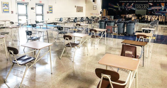This Is What A Socially Distanced School Cafeteria Looks Like