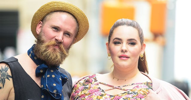 Nick Holliday (L) and Tess Holliday