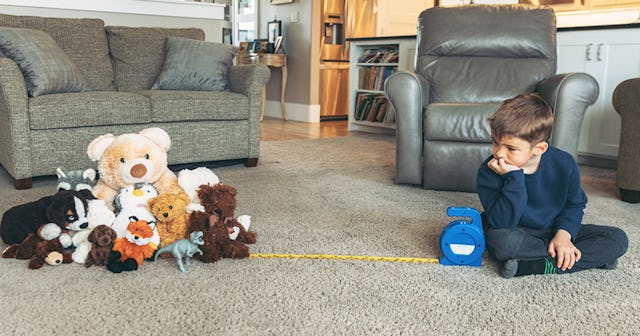 Young Child Practicing Proper Social Distancing