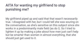 Woman Trolls Boyfriend Who Thinks Men Do Some Things Better Than Women