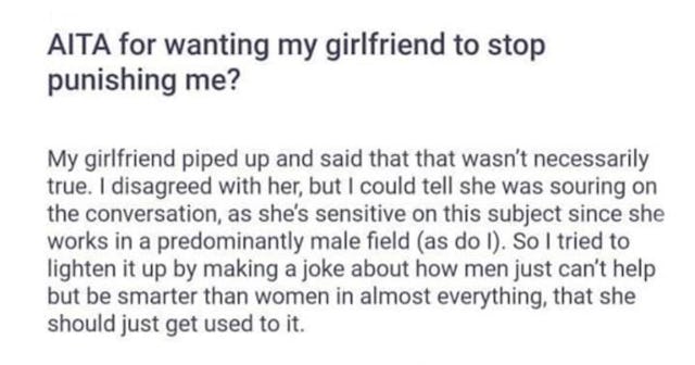 Woman Trolls Boyfriend Who Thinks Men Do Some Things Better Than Women