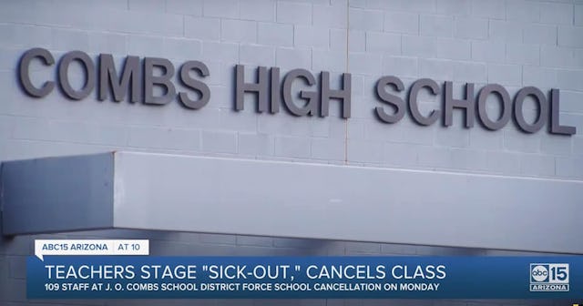 Arizona School District Cancels All Classes After Teachers Protest With 'Sick Out'