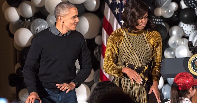 Barack and Michelle Obama dancing
