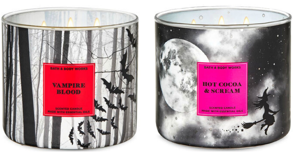 Bath and body works halloween candles