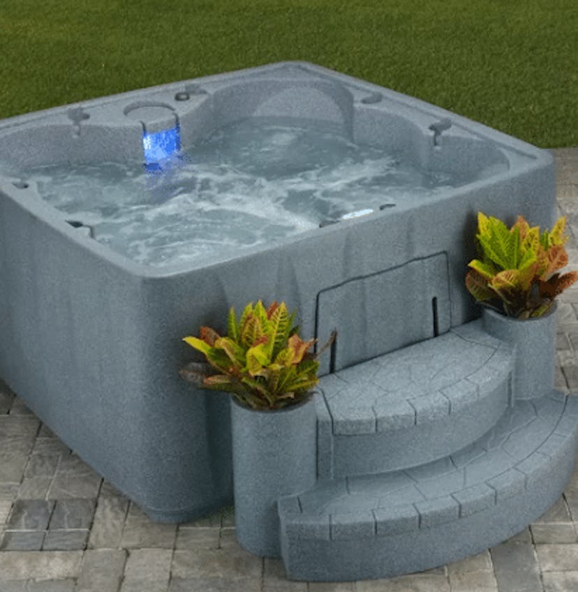 Premium 600 6-Person 29-Jet Plug and Play Hot Tub with Heater and Waterfall