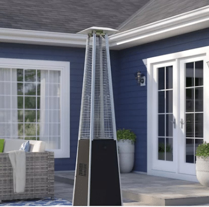 Meranda Dancing Flames Pyramid Outdoor 34,000 BTU Propane Patio Heater