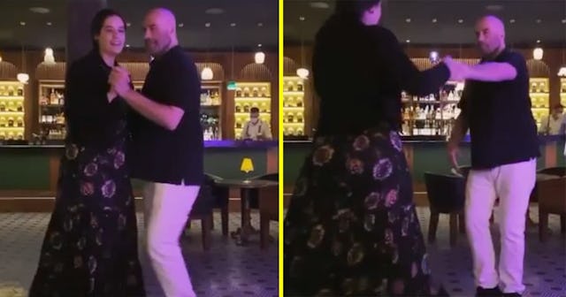 john travolta dances with daughter ella