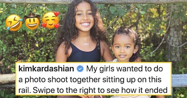 Kim Kardashian Shares Extremely Relatable Photos Of Her 2 Daughters