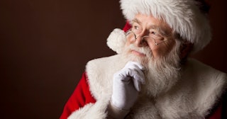 Santa thinking — Christmas riddles