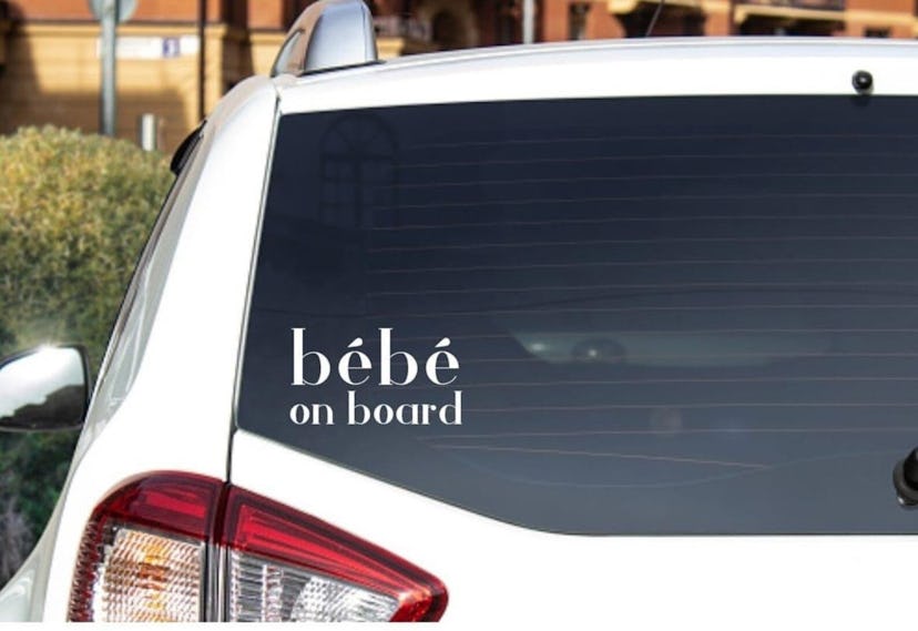 Schitts Creek 'Bebe On Board' Car Window Decal