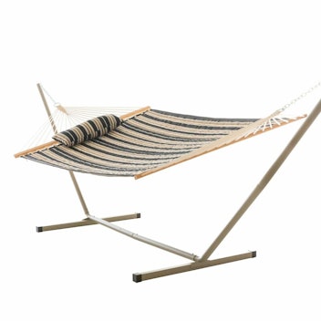 Arlmont & Co. Messer Patio Hanging Swing Chair with Stand