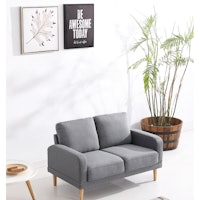 Hashtag Home Coffield 50" Square Arm Loveseat