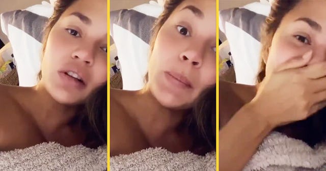 Chrissy Teigen Accidentally Reveals Sex Of Baby On IG Stories