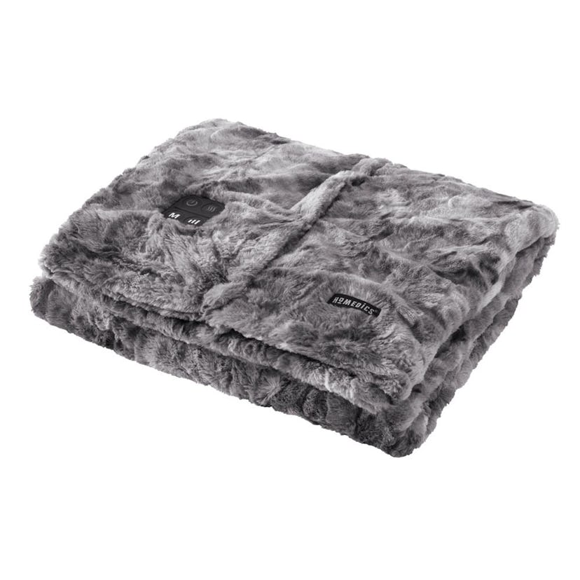 HoMedics Cordless Heated Massaging Throw Blanket