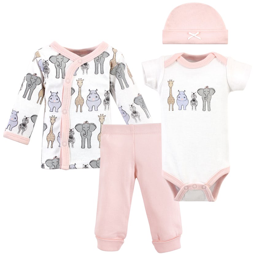 Hudson Baby Preemie Layette Set, 4 Piece